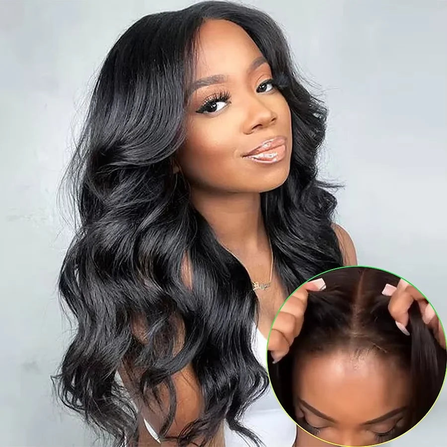 Natural Color Long Body Wave Human Hair Wig 13x6 13x4 360 7x6 HD Lace Frontal Closure 40 46 Inch Human Hair No Shed No Tangle for Women Daily Wear