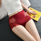L-4XL Women High Waist Panties Women Plus Size Sexy Transparent Underwear Seamless Female Briefs Hollow Out Lingerie