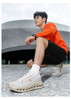 Men High Performance Running Shoes Light Cushion Marathon Ready Eco Breathable Mesh Non Slip Daily Outdoor Walking Sneakers