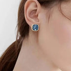 Fashionable Zircon Earrings, Small and Cute Women's Jewelry, Anti Allergic Material, Suitable for Women's Daily Wear Earrings.