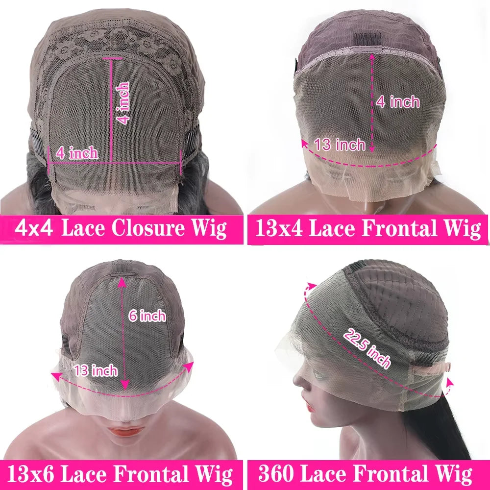 13x6 Body Wave HD Lace Front Vietnamese Virgin Human Hair Wigs 13x4 Lace Frontal Wig Pre Plucked 30 40Inch 4x4 Closure For Women