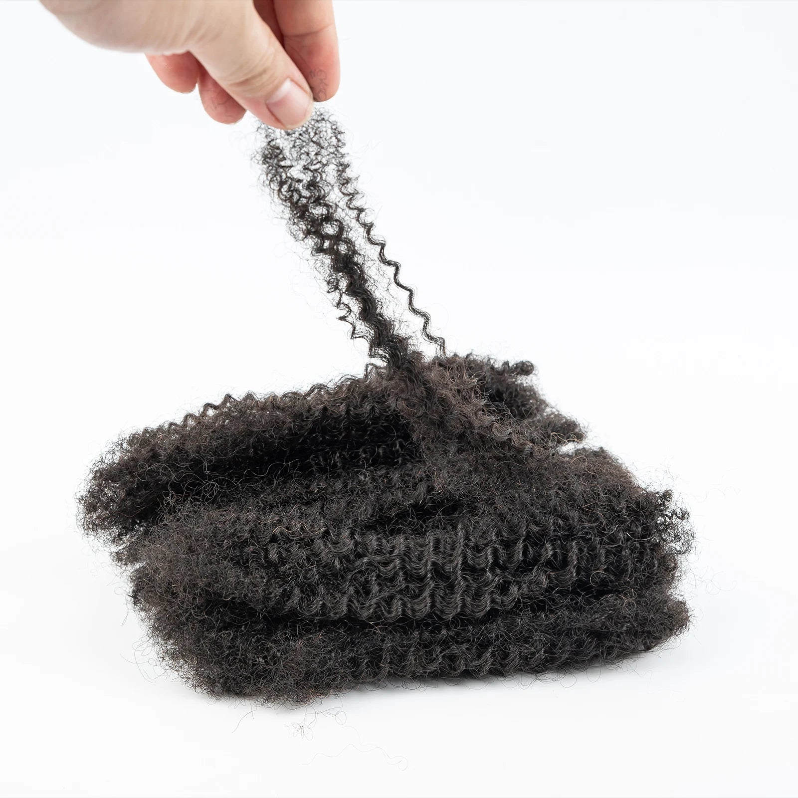 10-16Inch Natural 4C Afro Kinky Curly Bulk Human Hair Extensions No Weft Brazilian Remy Bulk for Locs Braiding Hair