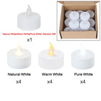 For Bambu Lab LED Flame Tea Light Candle Set 3D Printing Model for Bambulab Creality Elegoo 3D Printer Accessories KC008/KC017