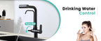 3 Way Pure Water Filter Kitchen Faucets Black Pull Out Filter Kitchen Sink Faucet Hot Cold Mixer Tap Pull Down Kitchen Faucet