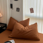 Cozy Bedding Set 3Pcs,1 Duvet Cover with Zipper Closure,2 Pillowcases,Solid Color,Super Soft, Machine Washable, Colorfast