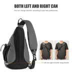 Mixi Men One Shoulder Backpack Women Sling Bag Crossbody USB Boys Cycling Sports Travel Versatile Fashion Student School