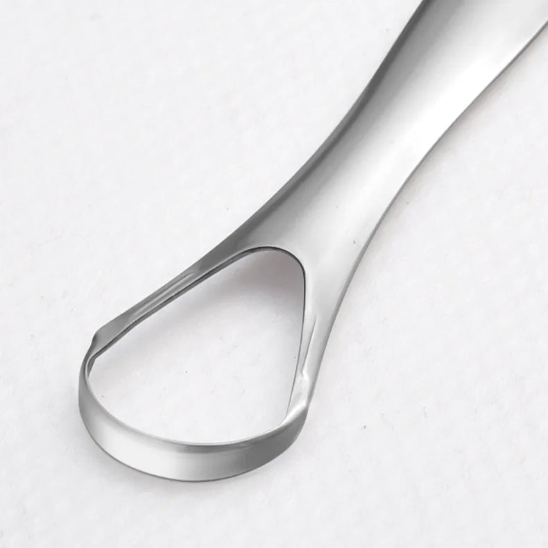 Stainless Steel Tongue 1pc Scraper Tongue Coating Cleaner TongueCoating Brush Cleaning Tongue Coating Removing Bad Breath OralCa