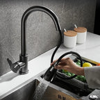 Kitchen Faucet Pull Out Brushed Nickle Stainless Steel Black Kitchen Mixed Tap Kitchen Sink Tap