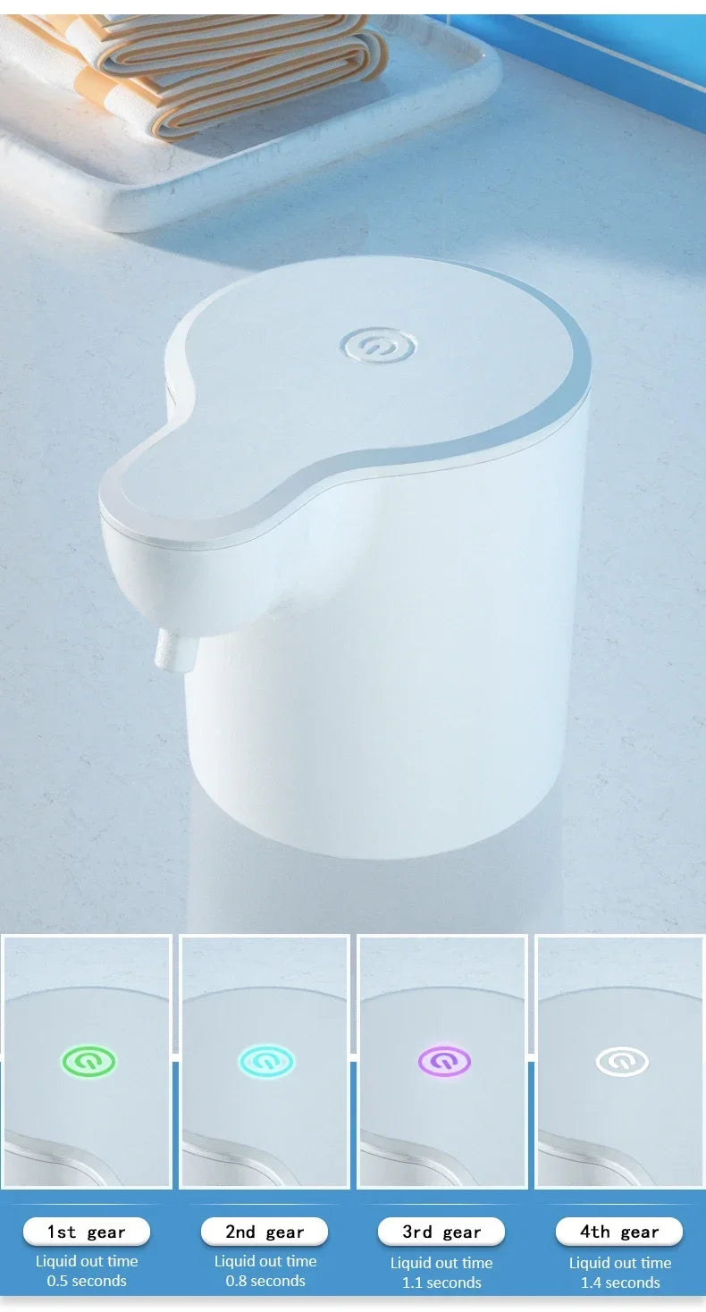 Automatic Touchless Soap Dispenser Foam Liquid Infrared Sensor Type-C Rechargeable Smart for Home Kitchen Bathroom Commercial