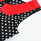 LPATTERN Girls' Vintage Rockabilly Dress Party Retro Polka Dot Floral Pattern A-line Dresses Pleated Skirt Knee-Length for 4-10Y