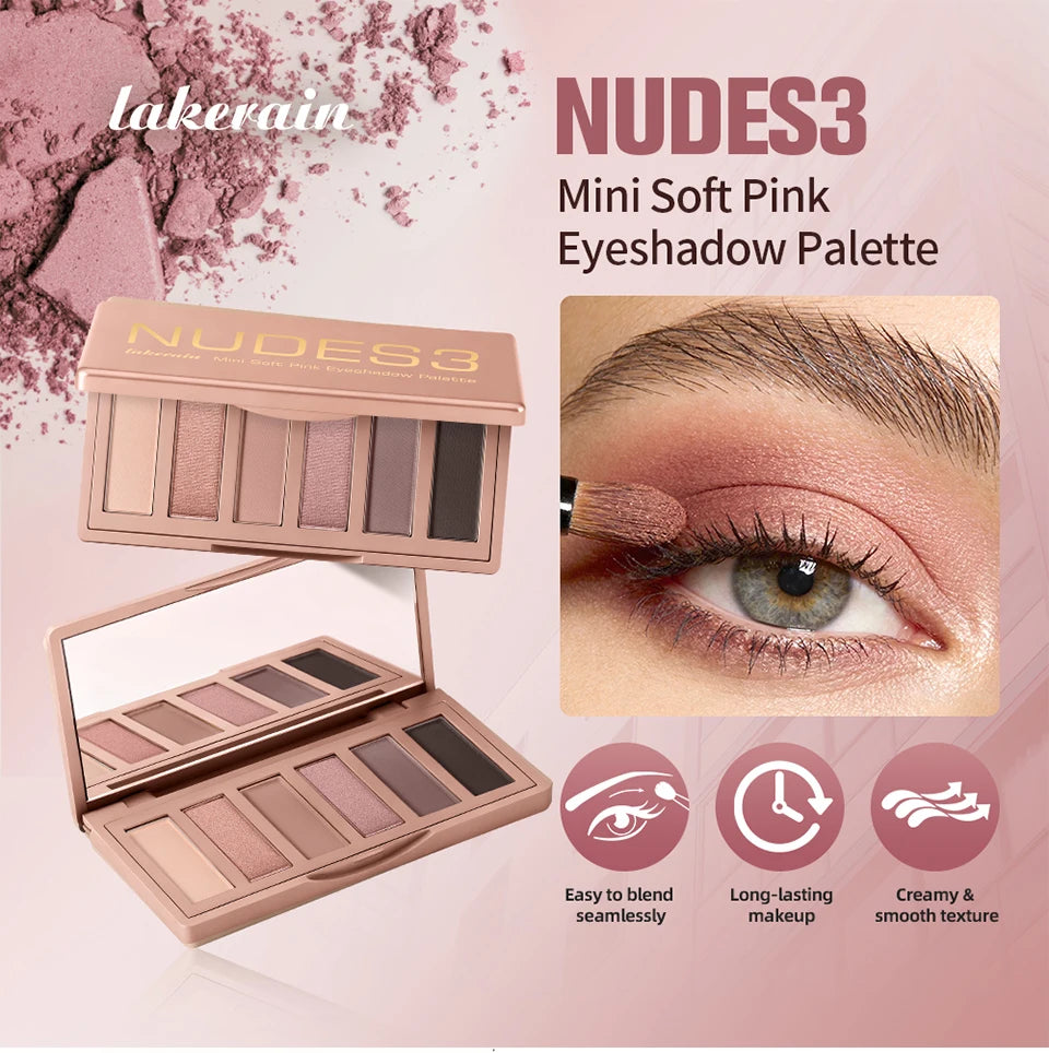 Eyeshadow Palette Long-Lasting Eye Makeup Rich Pigment Neutral Shades Blendable Color Matte Nudes Eyeshadow Palette Woman Makeup