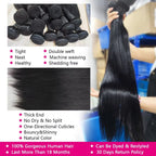 Straight Bundles With 4x4 Closure Brazilian Bundles With Closure Human Hair 5x5 2x6 HD Lace Closure Raw Human Hair Bundles Soft