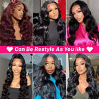 Loose Wave Black Color Synthetic Soft 13X4 HD Lace Frontal Wig For Black Women Prepucked Bleach Knots Glueless Wig Daily Party