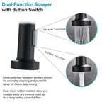 Spring Brushed Nickel Kitchen Faucet Deck Mounted Mixer Tap 360 Degree Rotation Stream Sprayer Nozzle Kitchen Sink Hot Cold Taps