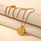 Stainless Steel Cross Pendent Necklaces for Women Men Gold Color Religion Clavicle Chains Necklaces 2026 Trend Jewelry Wholesale