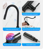 Smart Touch Kitchen Faucets Crane For Sensor Kitchen Water Tap Sink Mixer Rotate Touch Faucet Sensor Water Mixer KH-1015