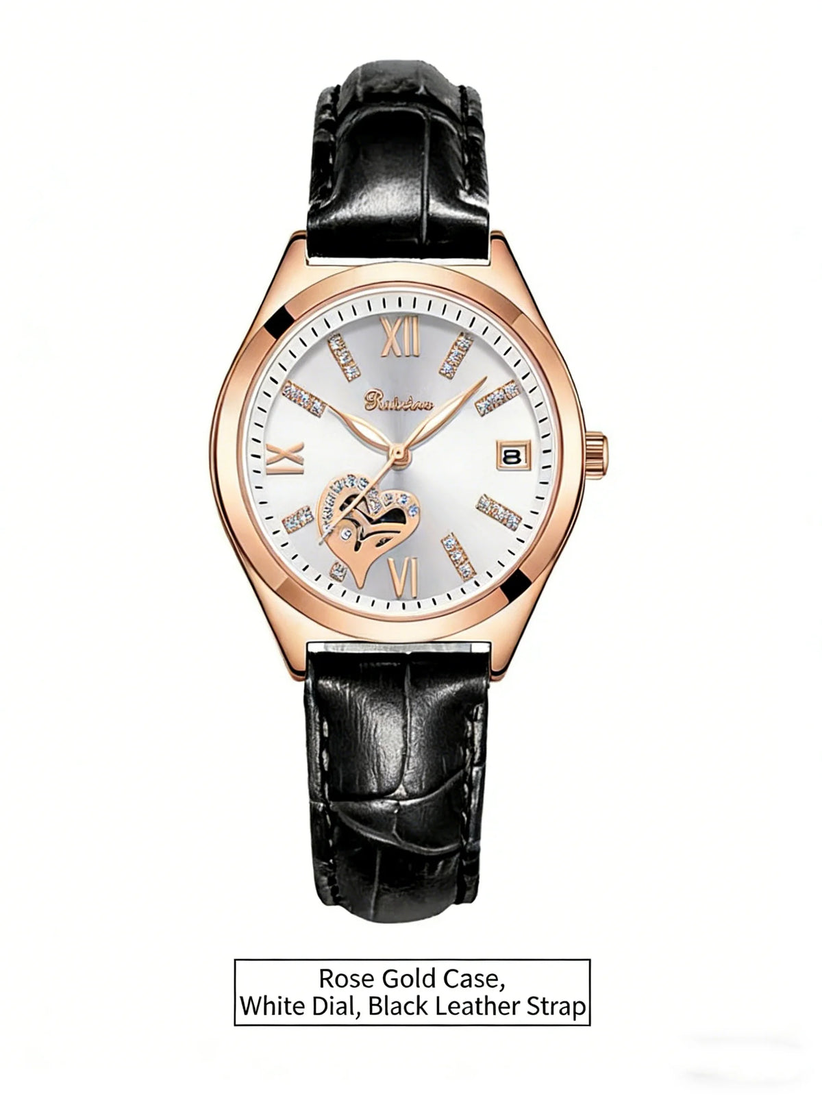 RUIXINE Fashion Woman Watches Waterproof Luminous Date Leather Quartz Wristwatch Elegant Dress Ladies Watch For Woman's Gift