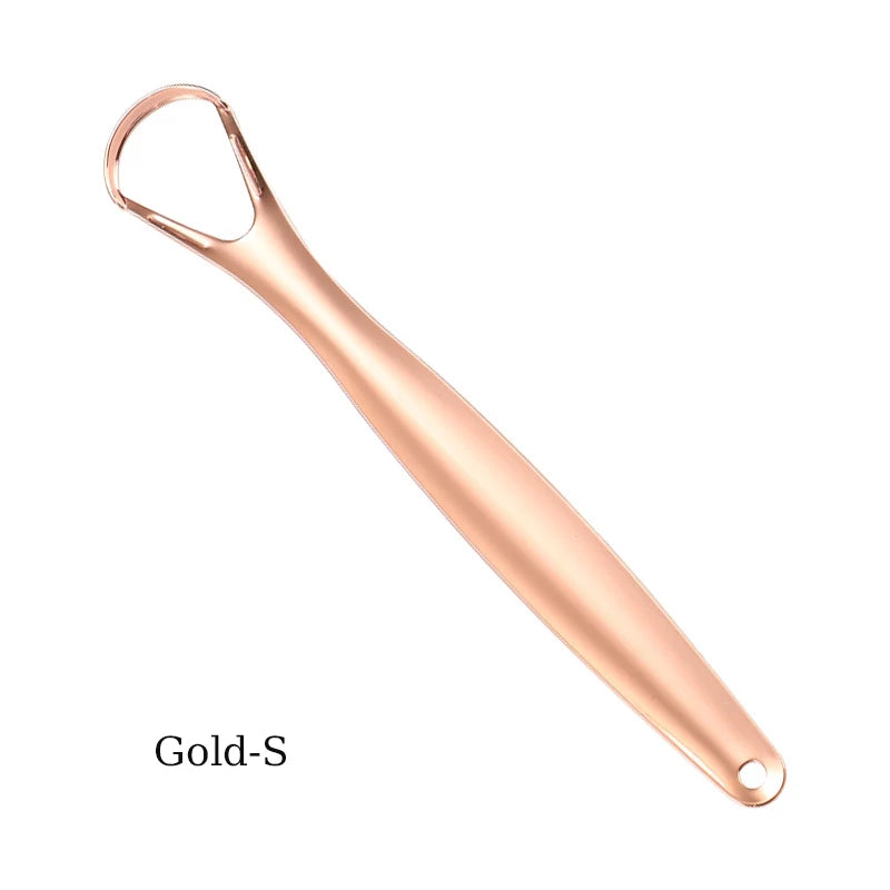 Stainless Steel Tongue 1pc Scraper Tongue Coating Cleaner TongueCoating Brush Cleaning Tongue Coating Removing Bad Breath OralCa