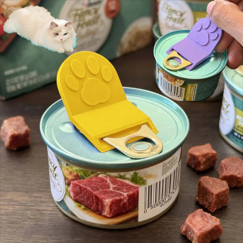 Pet Canned Food Opener Cat Dog Canned Opening Puppy Feeding Mixing Pet Wet Food Corkscrew Dog Accessories