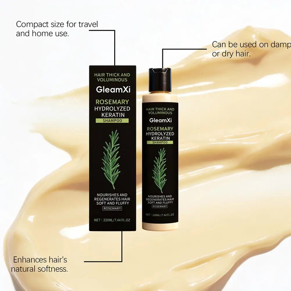Rosemary Hair Growth Shampoo Organic Rosemary Oil for Hair Growth, Natural Anti Loss Thickening Shampoo for Thinning Hair