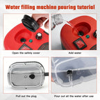 2500W Portable Handheld Steam Cleaner High-Temperature 1200ML Adjustable 105°C 6 Levels 20 Accessories With Brush Heads