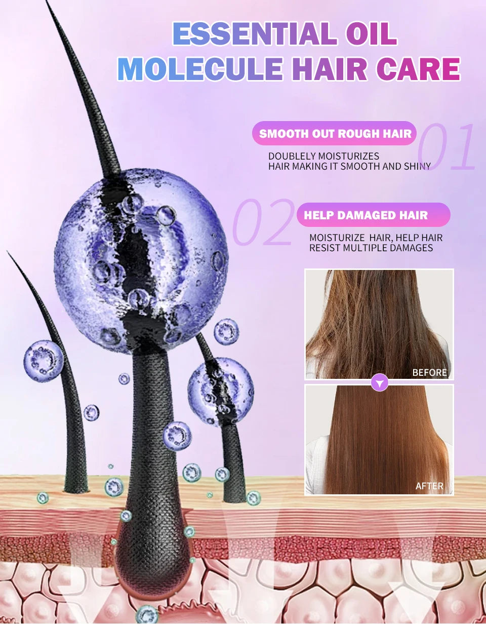 3IN1 Keratin Complex Oil Hair Vitamins Capsule Smooth Silky Hair Mask Repair Thermal Protection Hair Serum Oil Anti Hair Loss