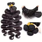 Body Wave Bundles Human Hair Brazilian Hair Weave Bundles Natural Black Human Hair Extensions 3 PCS Bundles