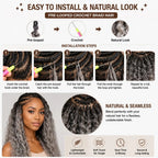 26 inch Body Wave Crochet Hair 3PCS Synthetic Braids Hair Ombre Blonde Balayage Natural Braiding Hair Extensions 300g/lot
