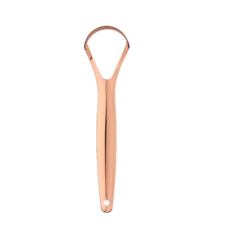 Open Type Tongue Scraper Stainless Steel Oral Tongue Cleaner Brush Cleaning Coated Tongue Toothbrush Oral Hygiene Care Tools
