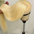 613 Honey Blonde 250% Density 13x6 HD Transparent Lace Front Human Brazilian Hair Wigs For Women Straight 13x4 Lace Frontal Wig