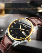 OLEVS 5568 Original Classic Man Watch Calendar Waterproof Steel Strap Luminous  Business Dress Men's Quartz Wristwatches