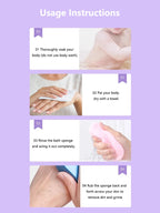 3D Magic Children Bath Sponge Body Exfoliating Dead Skin Sponge Massager Cleaning Shower Brushes Peeling Sponge Artifact