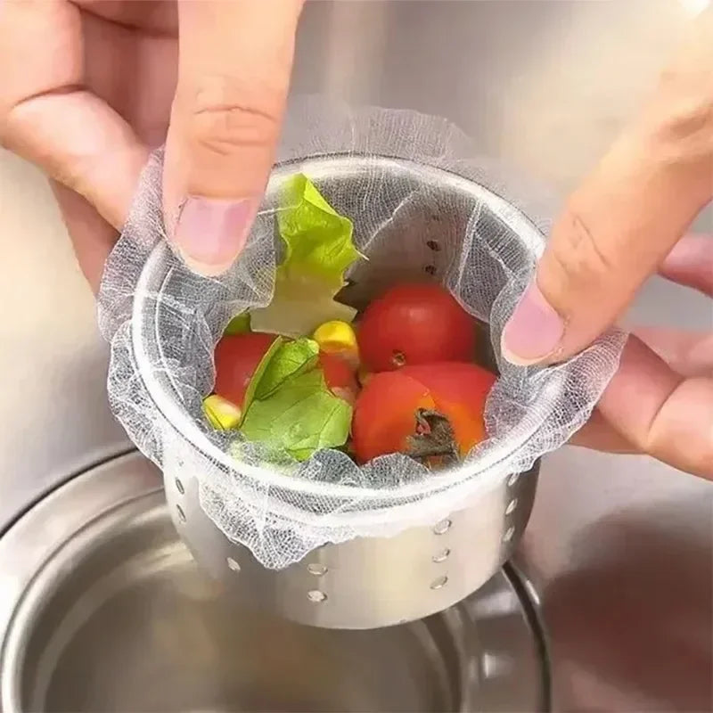 500/30pcs Disposable Kitchen Sink Filter Kitchen Sink Strainer Drain Hole Mesh Bags Anti-blocking Garbage Bag Filters Strainers