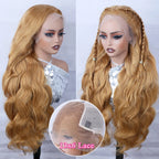 Body Wave 13x6 Honey Blonde Lace Frontal Wig Brazilian #27 Blonde Colored Human Hair Wigs For Women Pre Plucked 13X6 HD Lace Wig