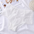 CINOON Sexy Mesh Women Lace Underwear Mid-Rise Briefs Hollow Out G String Underpant Solid Comfortable Female Breathable Lingerie