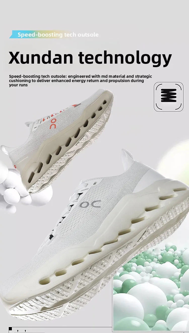 Men High Performance Running Shoes Light Cushion Marathon Ready Eco Breathable Mesh Non Slip Daily Outdoor Walking Sneakers