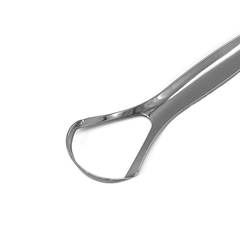 Open Type Tongue Scraper Stainless Steel Oral Tongue Cleaner Brush Cleaning Coated Tongue Toothbrush Oral Hygiene Care Tools