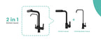 3 Way Pure Water Filter Kitchen Faucets Black Pull Out Filter Kitchen Sink Faucet Hot Cold Mixer Tap Pull Down Kitchen Faucet