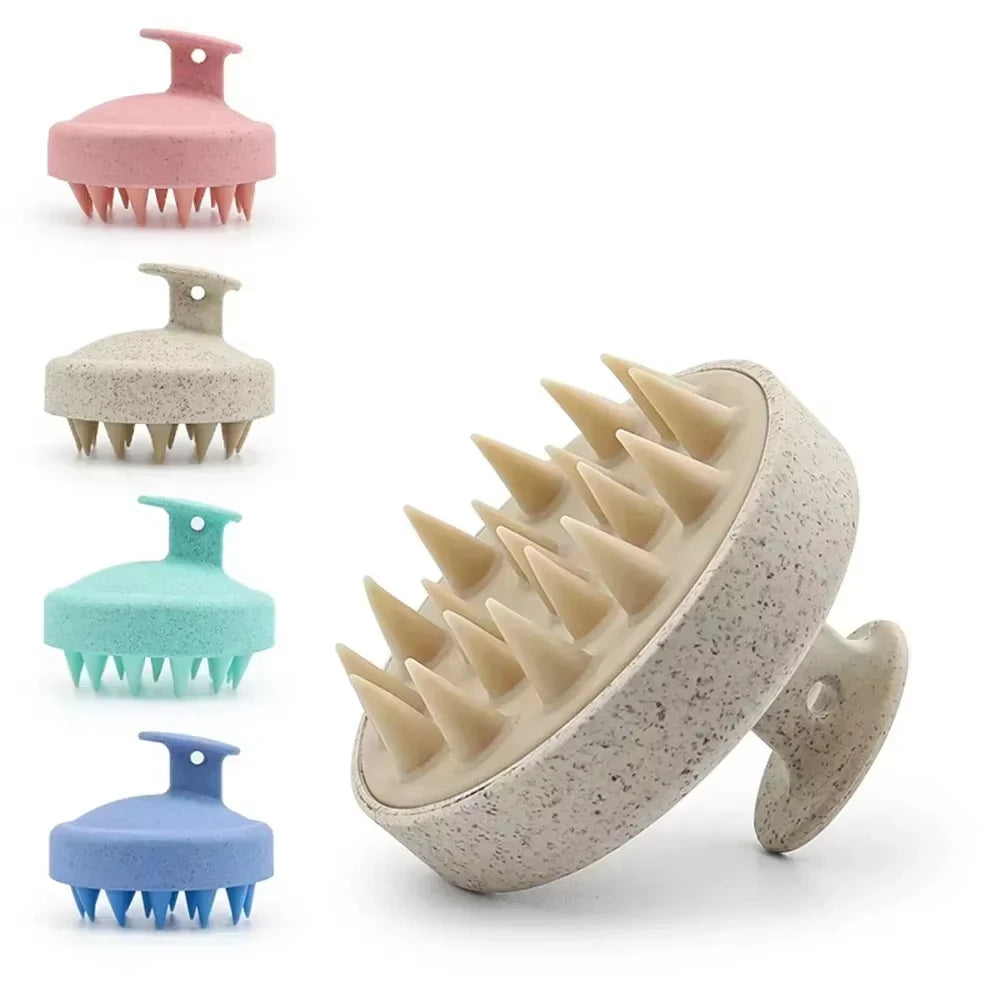 Soft & Flexible Scalp Massager, Non-Slip Grip Design - Gently Cleanses & Stimulates Hair Growth