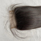 13x4 Lace Frontal Brazilian Straight Human Hair 5x5 Lace Closures Only Pre Plucked Natural Color Remy Hair 8-22 Inch