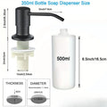 500ml / 350ml Useful Kitchen Sink Tools Home Product Bottle Liquid Soap Dispensers Durable Stainless Steel Pump