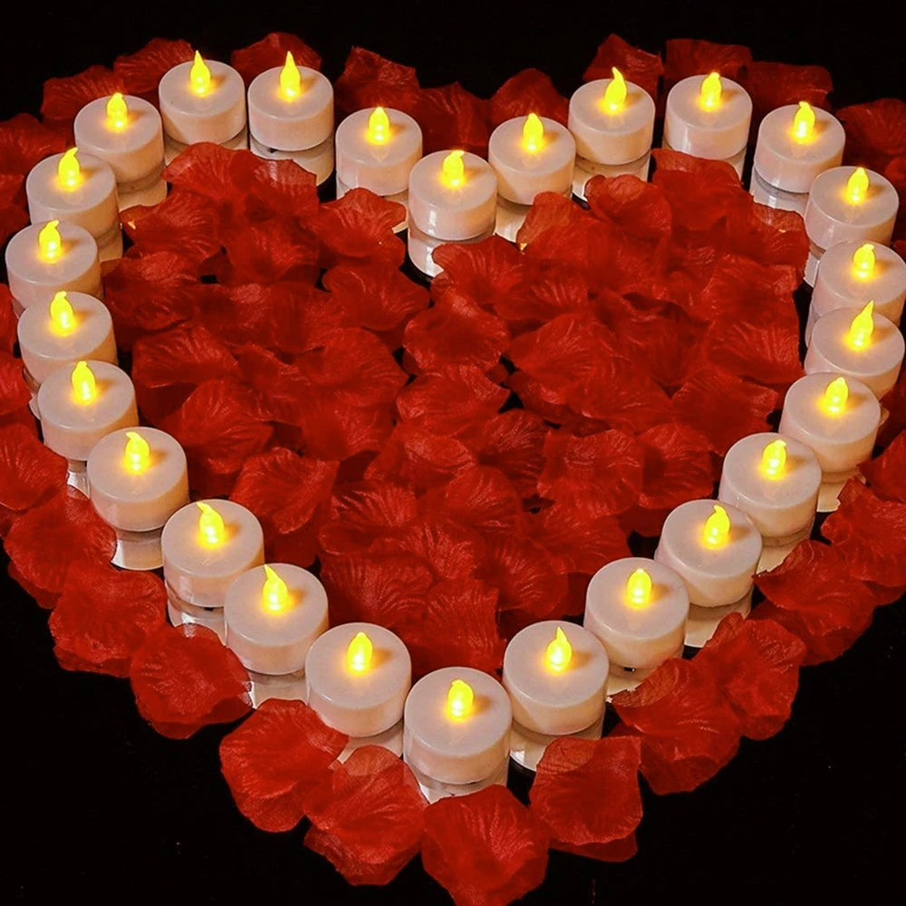 24/48pc Flameless Led Tea Lights with Timer 6 Hours On and 18 Hours Off in 24 Hours Cycle Automatically Flickering Candles Light