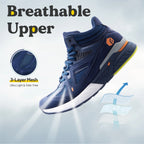 FitVille Men's High-Top Basketball Shoes Widened Lightweight Casual Sneakers Breathable For Male Swollen Feet Relieve Pain