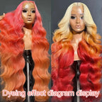 36 40 Inch 613 Honey Blonde Body Wave 250 Density 13x6 HD Lace Front Human Hair Wigs 13x4 HD Lace Frontal Wig for black women