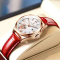 POEDAGAR Luxury Casual Watches For Women Waterproof Calendar Leather Ladies Watch High Quality Fashion Woman's Quartz Wristwatch