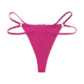 Ice Silk Girls Briefs Iron Ring Sexy Women G String Panties Underwear Thong Seamless Underpants Yoga Lingerie Plus Size S-XL