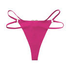 Ice Silk Girls Briefs Iron Ring Sexy Women G String Panties Underwear Thong Seamless Underpants Yoga Lingerie Plus Size S-XL