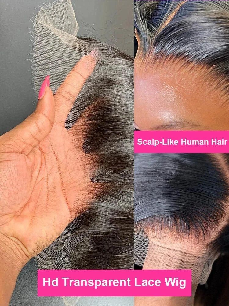 200 Density Straight Lace Front Wig Human Hair 13x4 HD Lace Front Wig for Women - Pre Plucked, Pre Cut, Bye Knots