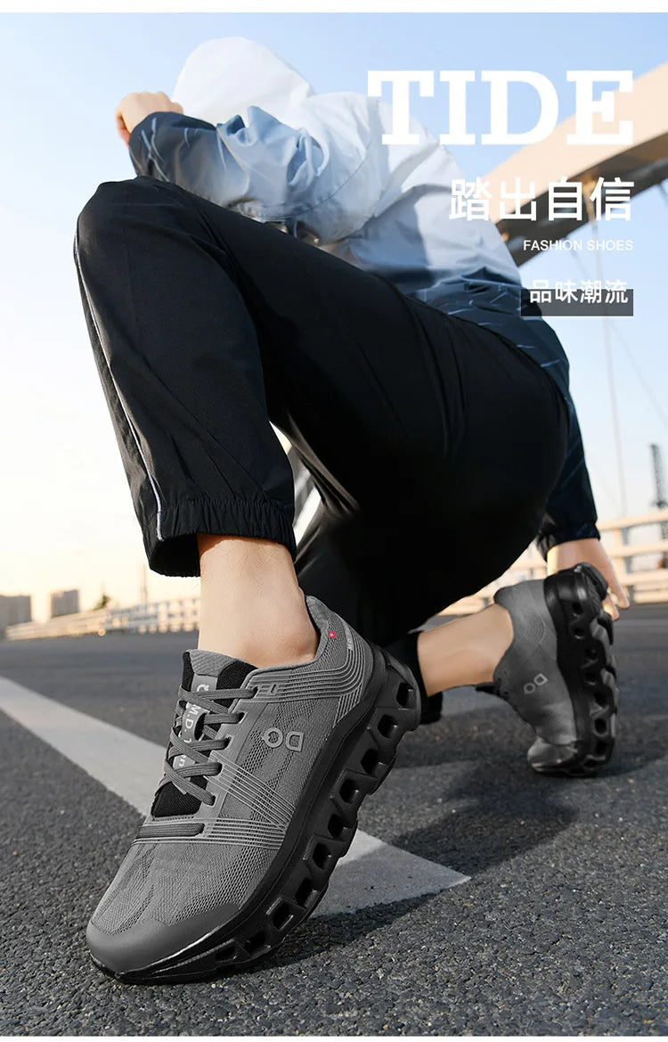 Marathon Sports Running Shoes Men Breathable Lightweight Sneakers Comfortable Athletic Nonskid Leisure Outdoor Sneakers for Men