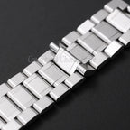 20mm22mm Arc Stainless Steel Watch Band 12/14/16mm 18mm 21mm 24mm Curved Universal Women Men Strap Silver Black Butterfly Buckle